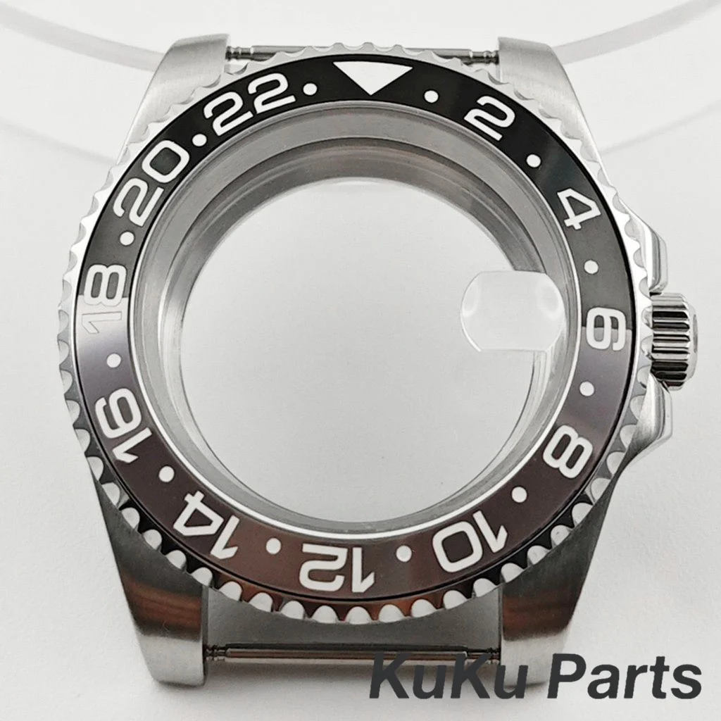 

NH35 Mod Высококачественный водонепроницаемый корпус часов 40 мм для дайвера GMT, детали с сапфировым стеклом для NH34 NH35 NH36 NH38 Механизм 28,5 мм циферблат