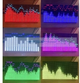 AS3264 Full Color RGB Music Spectrum Audio Display LED Rhythm RGB Ambient Light DIY Audio Levels