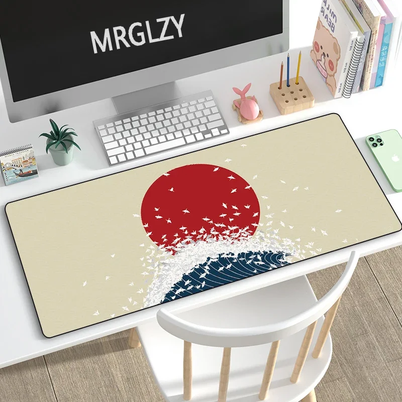 Japanese style Mount Fuji Art Mouse Pad Office Mats Ukiyoe Carpet Gaming Accessories Rubber MouseMat Mousepad for Computer Table