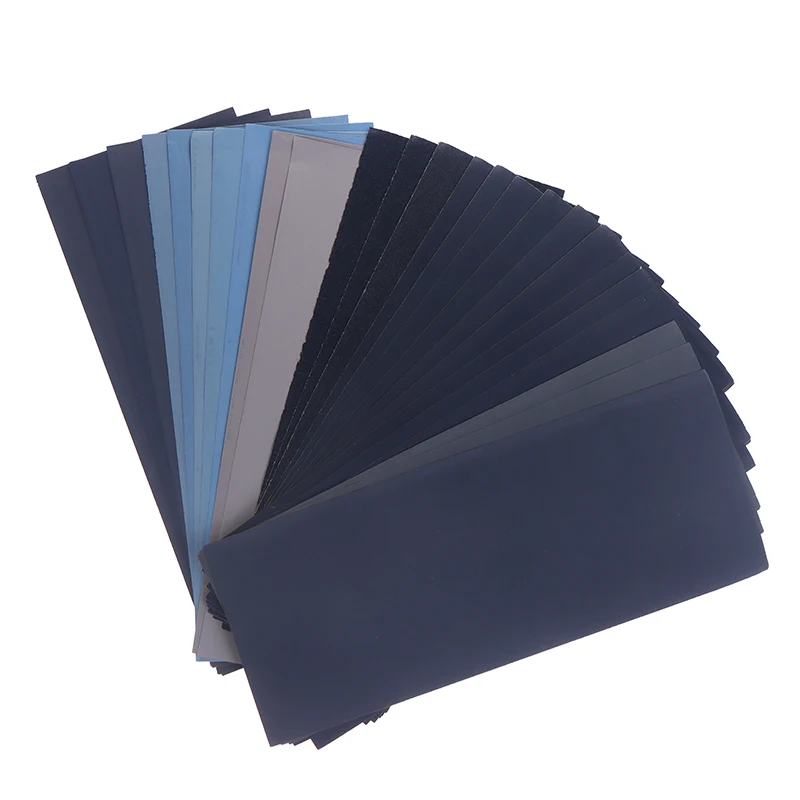 5/6/8/10/18/24Pcs Sandpaper 2000 2500 3000 5000 7000 Mixed Grits Sand Paper Water/Dry Sanding Paper Abrasive Tool