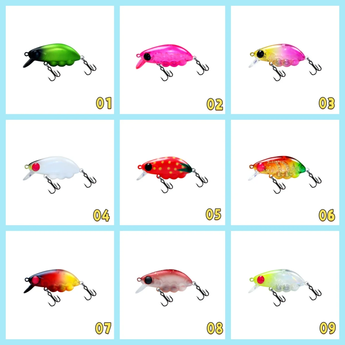 スウォルフィー-4個入り-34g-40mm-シンキングミノー-ルアー-ミニスローミノー-フィッシングルアー-固定重量-スチールボール-ラージスイング-トラウトルアー