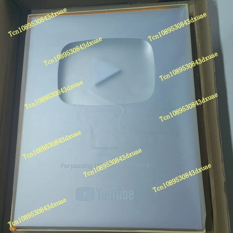 يوتيوب اللعب زر الفضة الذهب يوتيوب ميدالية الجدار الديكور المشاهير الإنترنت
