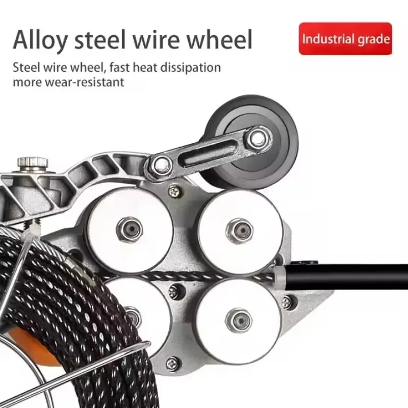 Lithium Battery Pull Line Stringing Machine Equipment Electrician Electric Cable Cross Line Leading Tools High Power Chargeable