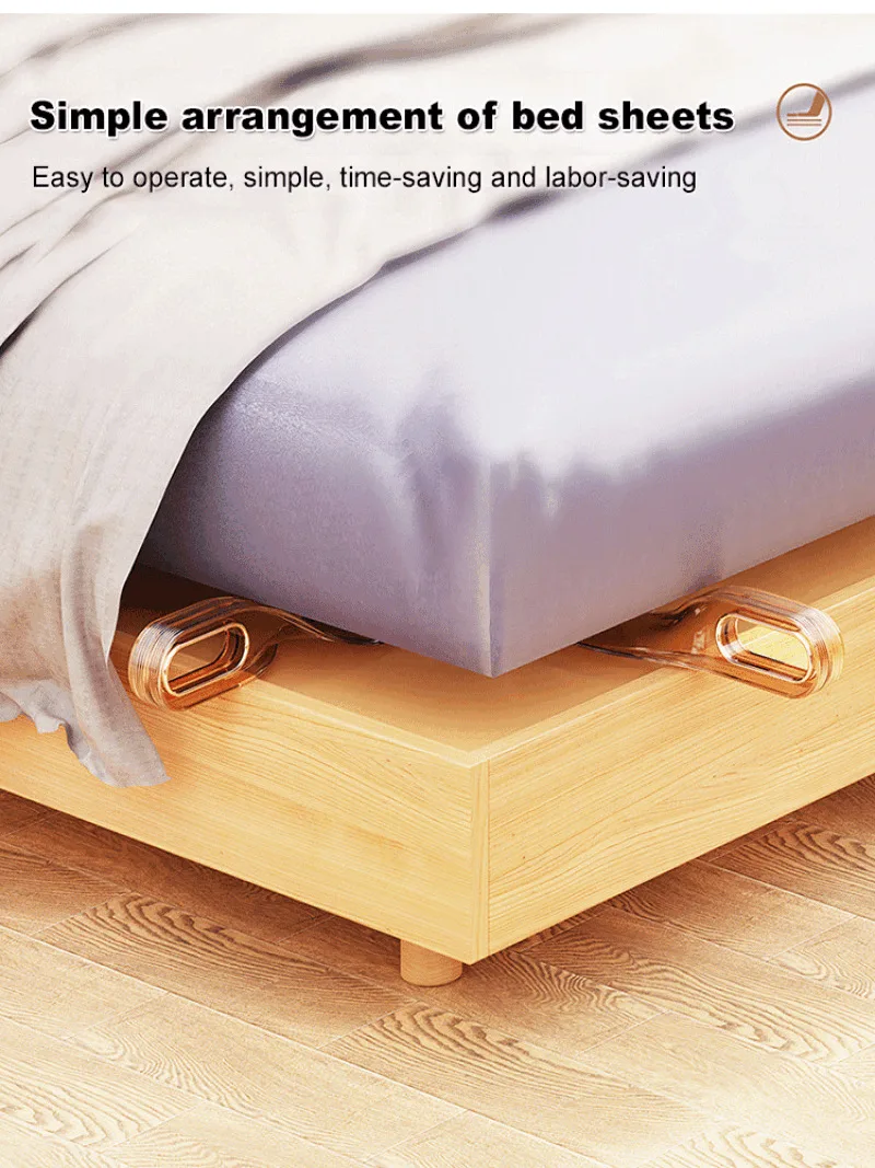 

Hands-free Sheet Organizer Make your bed with ease Quick fit Secure fix Durable design Fits all bed