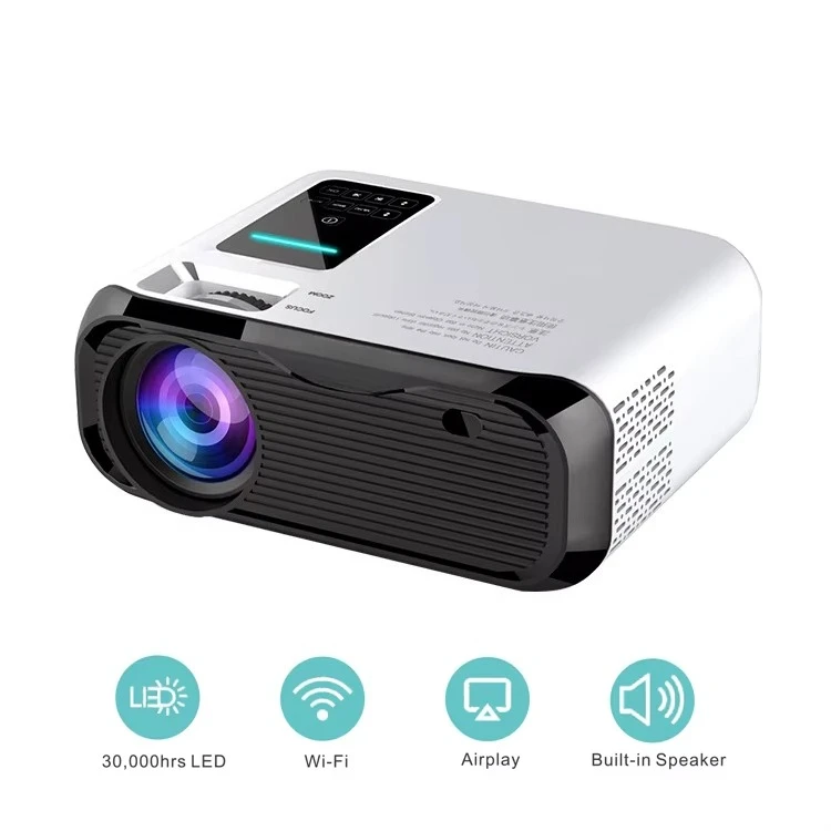 E501H Home Theater Native 1080P HD LED Projector USB Android 9.0 Smart Video Portable LCD Projectors for Teaching Meeting