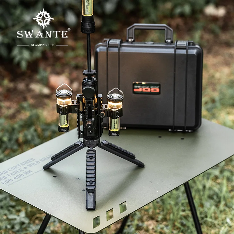 High Quality Camping Lantern Swante Tripod Expand Camping Light Military Tactical Set Tripod System With Portable Storage Boxx