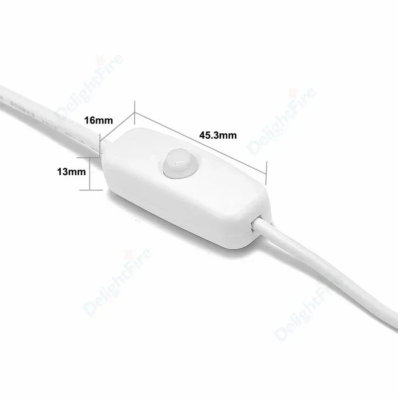 3/5/10PCS LED Strip USB Connector Cable Switch 1/1.5/2m Electrical Cables Copper Wire USB Power Extension Cable For LED Lighting