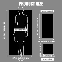 8-Piece Premium Towel Set, 2 Bath Towels + 2 Hand Towels + 4 Face Towels, Soft and Comfortable, Highly Absorbent, Machine Washable 3