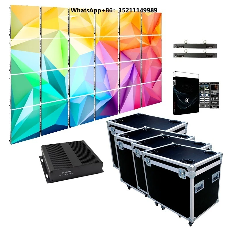 LED Outdoor P3.91 500*1000mm LED Digital Poster Advertising Screen 64x64 Module Pixels OEM Truss Stage TV Signage Display