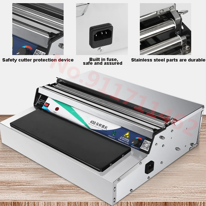 البلاستيك التفاف موزع فيلم القاطع فيلم التفاف السدادة ختم آلة تغليف الفاكهة طعام خضروات آلات التعبئة والتغليف