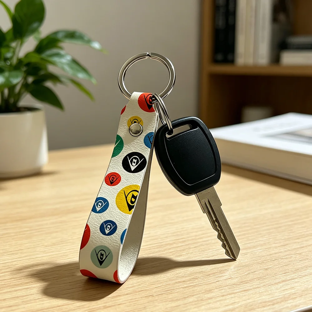 

Легкий брелок для ключей из мягкой искусственной кожи Dunlop для мотоциклов и скутеров