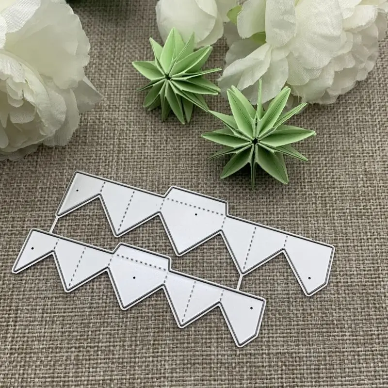 New Folded Flower  Metal Cutting Dies Stencils For DIY Scrapbooking Decorative Embossing Handcraft Die Cutting Template Mold