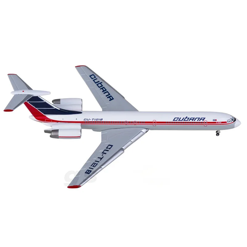 1:500 Scale 537315 Ilyushin IL-62M IL62 CU-T1218 Planes Model Airplanes Cubana Airlines Alloy Aircraft Plane Model F collection