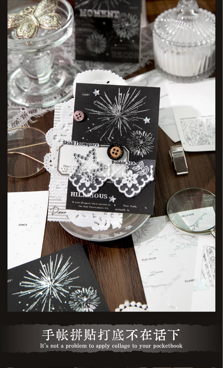 Journal GO 20 Stück Notizblöcke, verlassener Briefkasten, Tagebuch, Scrapbooking-Karten, Junk Journal, DIY Retro Hintergrund-Dekorationspapiere – Detail 7