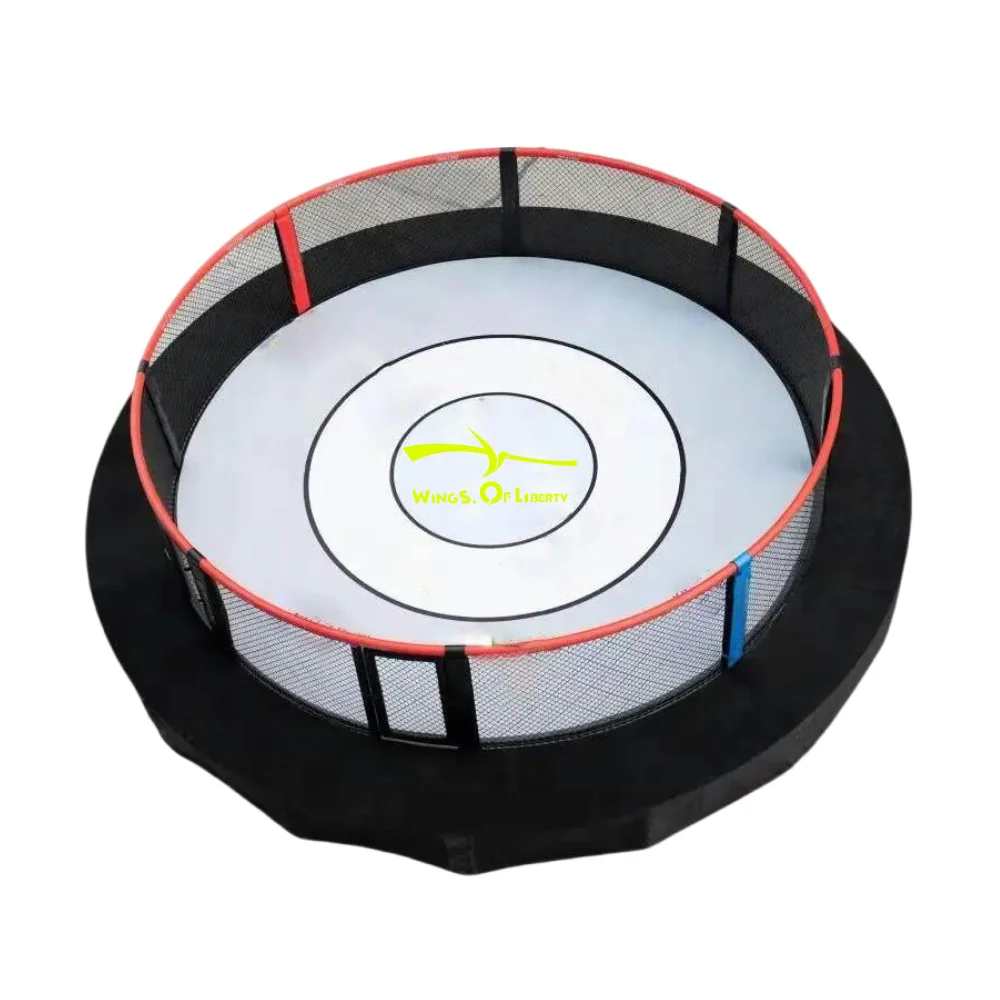 Customized 9.14m UFC Octagon MMA Cage With Catwalk Thai Boxing Competition Events Custom Logo