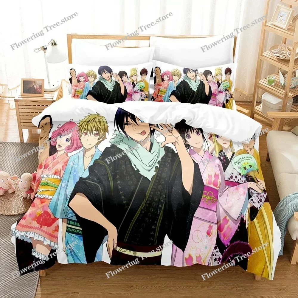 

Anime Noragami Yato Bedding Set Duvet Cover Bedroom Comforter Covers Single Twin King Size Quilt Cover Home Textile029