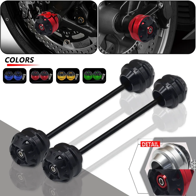 

NEW Front Rear Axle Fork Crash Sliders Cap For BMW S1000R S1000RR S1000XR 2009-2023 Motorcycle Wheel Falling Protector Pad