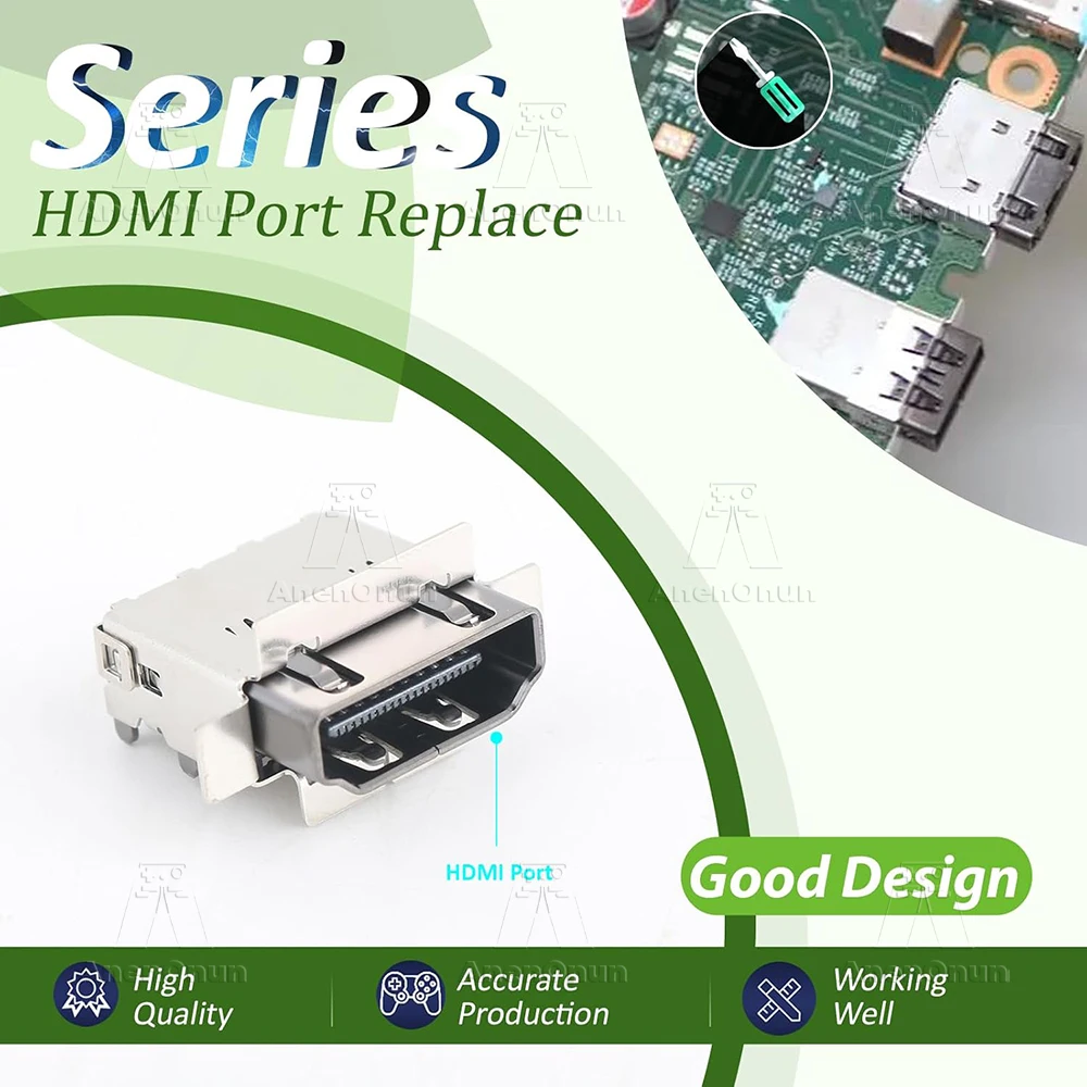 منفذ HDMI لجزء إصلاح بديل ممتاز من Xbox Series S، مقبس توصيل واجهة HDMI، ملحقات وحدة التحكم Xbox Series S