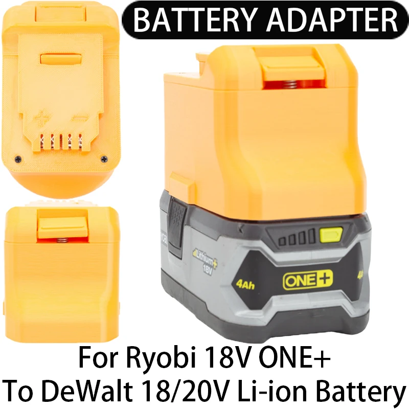 

Adapter/Converter for DeWalt 18/20V Li-ion tool to Ryobi 18V ONE+ Li-ion battery adapter power tool accessories