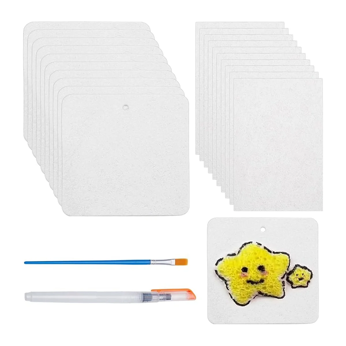 

ABGV 20 Pcs Magic Foam Texture Paper 3D Drawing Magic Canvas Sponge for Acrylics Painting DIY 3D Art Drawing Paper Crafts