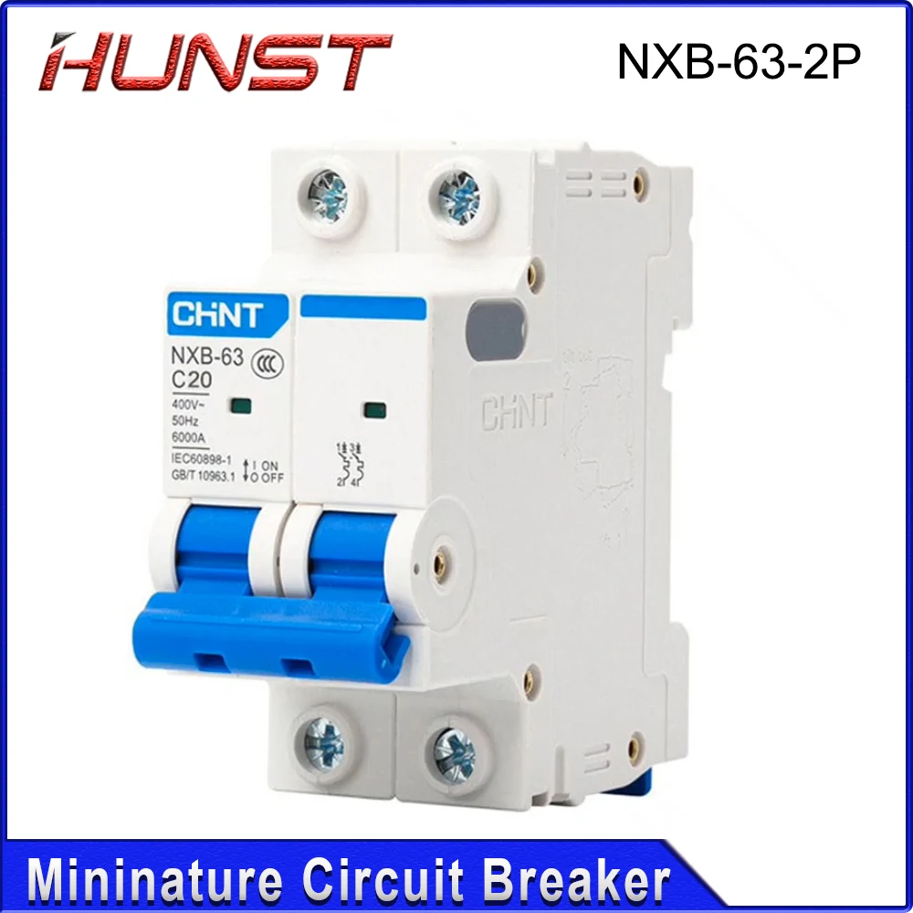 HUNST CHNT NXB-63 2P مصغرة تسرب حامي 3A-63A المنزلية الصناعية قطاع دارة الهواء التبديل