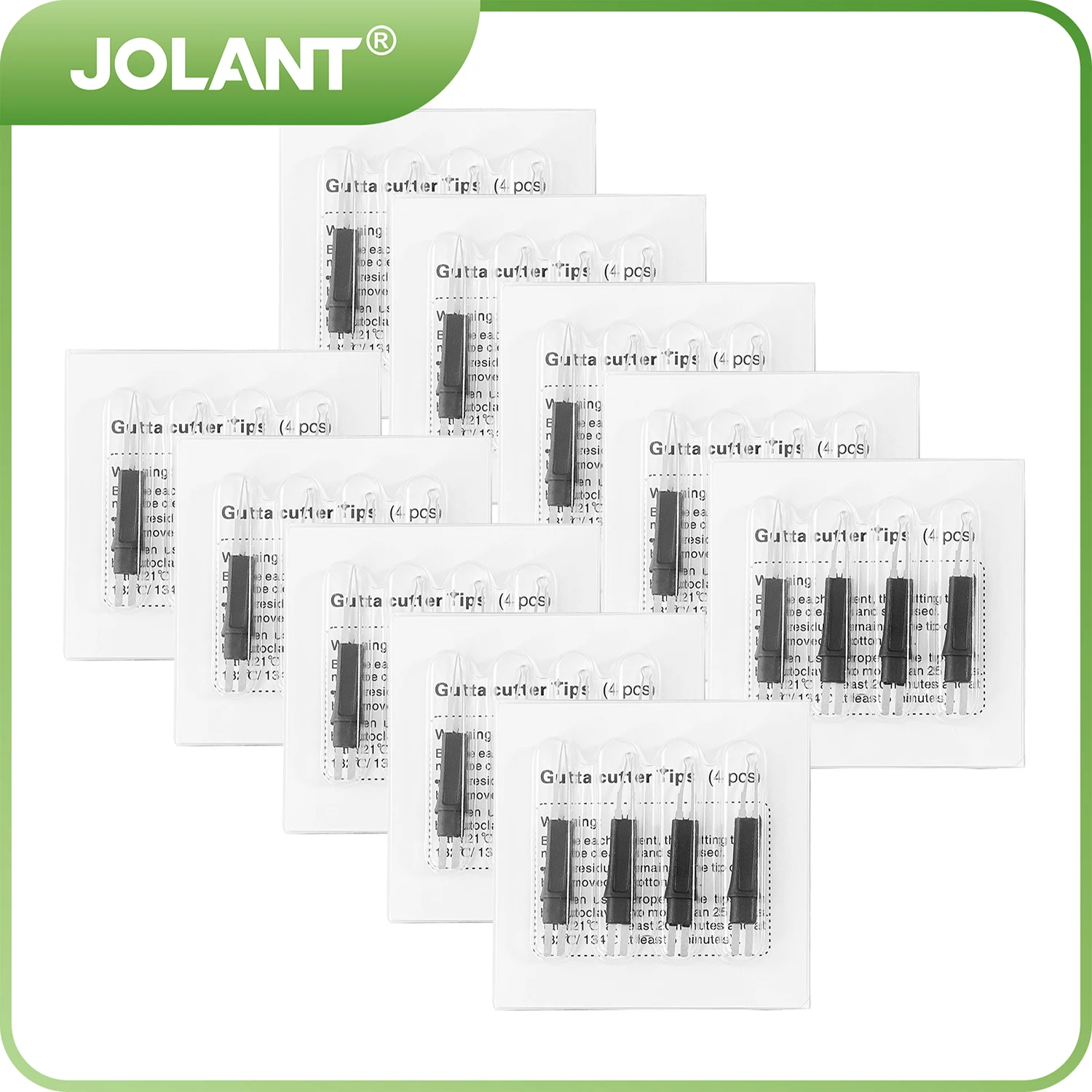 10 Packs/40PCS JOLANT Dental Heated Gutta Cutter Tips Nozzles For Gutta Percha Point Heating Tooth Gum