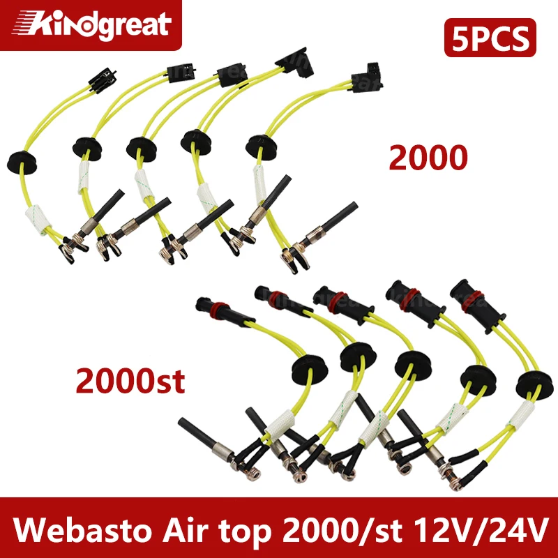 

5PCS 12V 24V Parking Air Heater Glow Plug 9005087A 9005086A 82307B 84906B For Webasto Air Top 2000 ST Diesel Parking Heaters