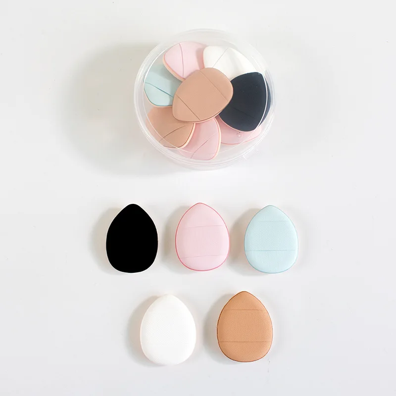 10Pcs Mini Finger Puff Foundation Powder Makeup Sponge Face Concealer Cream Blend Cosmetic Accessories Makeup Tool