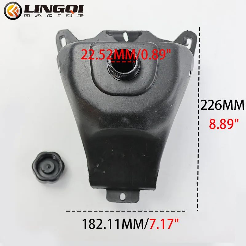 LINGQI RACING Motorcycle Black 3L Plastic Fuel Tank Oil Petrol Tanks For 47cc 49cc Mini Moto Apollo Bike Oils Storage Parts