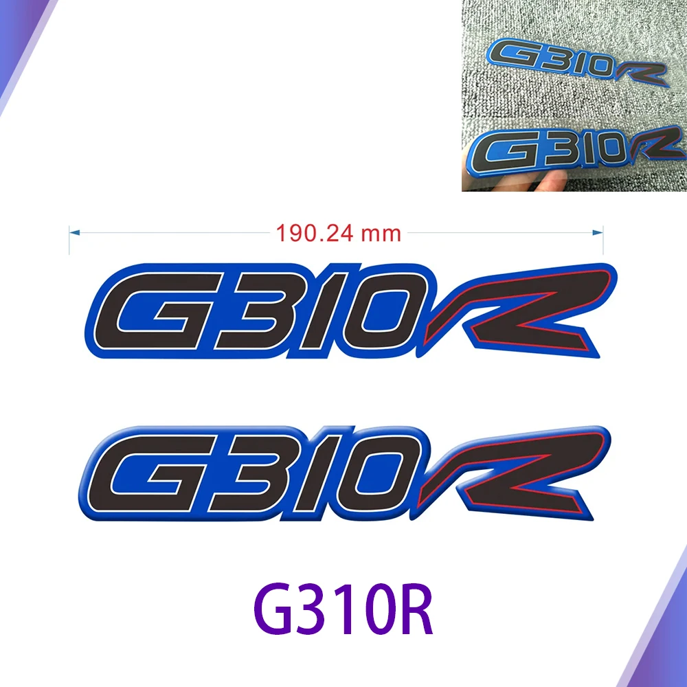 

For BMW G310R G310 310 R 3D Tank Pad Emblem Fairing Upper Body Shell Decoration Decal Sticker Motorcycle Protector