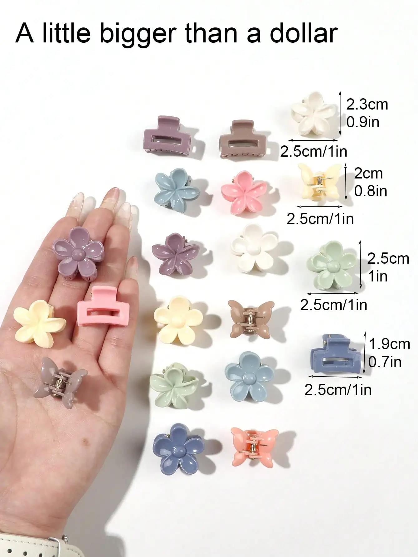 40 Stück langlebige Mini-Haarklammern, ideal für Kinder und Erwachsene, zur Haarstyling-Dekoration, zum Befestigen von Ponyfransen, mit starkem Halt, Multifunktions-Klemmklammern – Detail 27