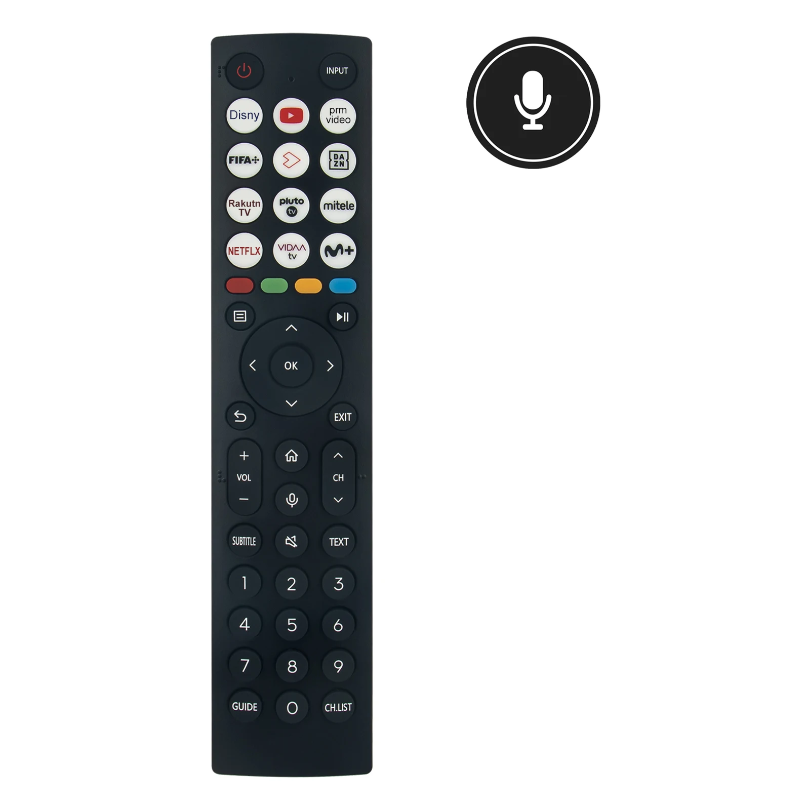 جهاز تحكم عن بعد مناسب لتلفزيون Hisense ، استبدال الصوت ، جديد ، ERF2O36 ، 58A6K ، 75A6K ، 43A6K ، 55A6K