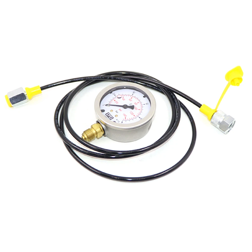 For excavator pressure gauge mechanical hydraulic pump pressure gauge excavator oil pressure gauge test gauge hydraulic gauge