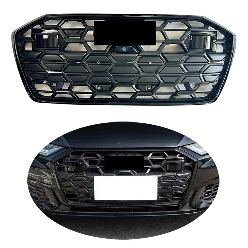 

2024 Latest Design Car Body Kit S6 Front Bumper Grille With ACC With Camera For A6 S6 2024