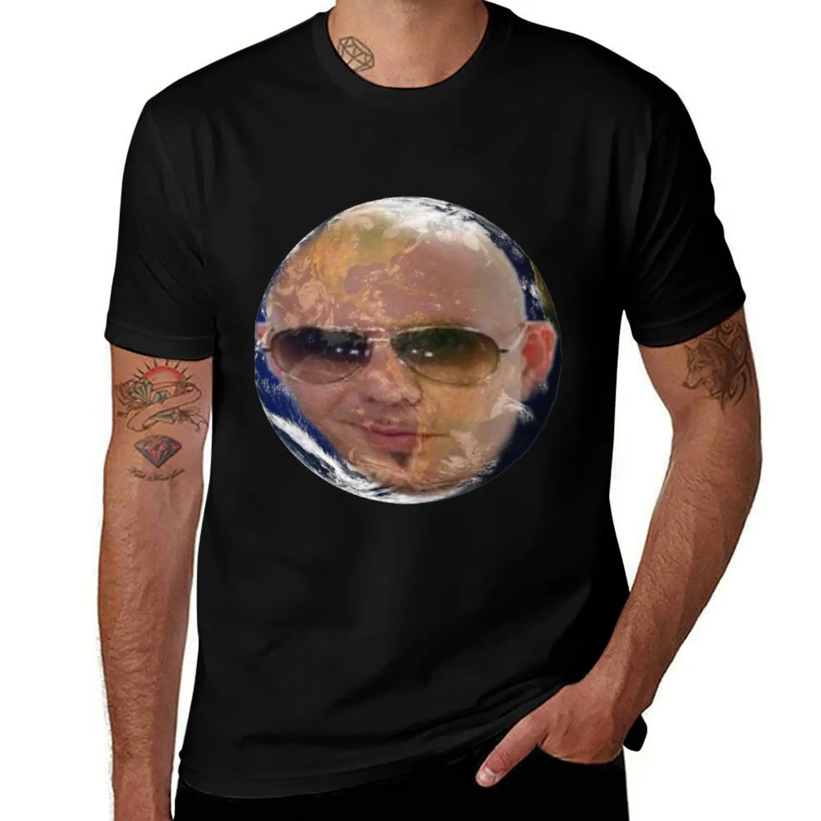 

Mr Worldwide Pitbull Singer T-Shirt graphics funny shirt cotton baggy shirts tee shirts for men