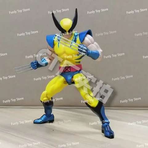 I lager Ct Toys Wolverine Mafex 096 Figur 138 Brun Comic Ver X-Men SHF Anime Actionfigur Figur Modell Anpassade Gåvor Leksaker 10 best sales Ali-leksaker - №10