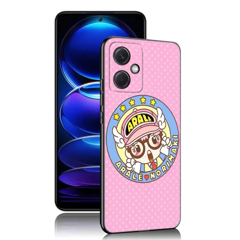 Dr Slump Arale Anime custodia in Silicone nero per Xiaomi Redmi Note 10 11 11S 12 13 4G 8 9 11T Pro 5G Plus 8T 9S 10S 12S