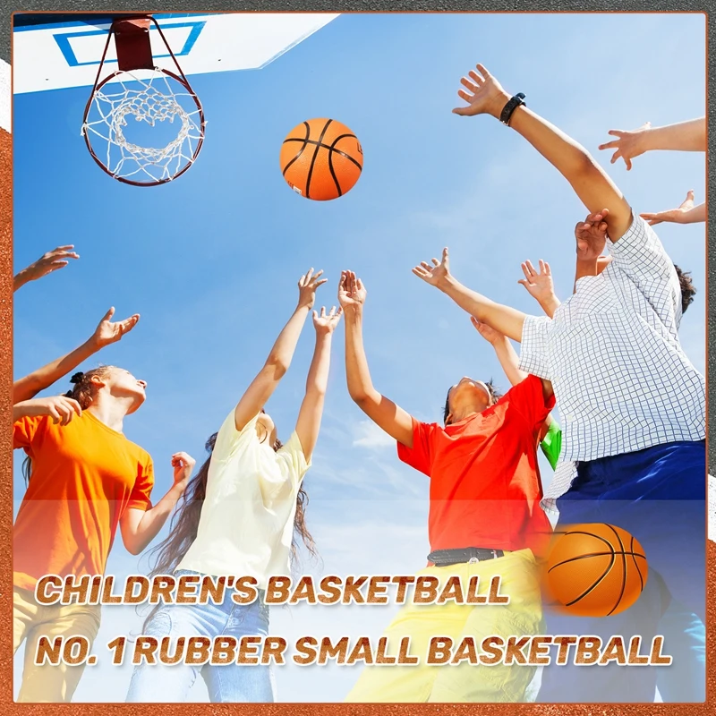 Children's Basketball No. 1 Rubber Basketball Kindergarten Small Basketball Game Ball Mini Basketball