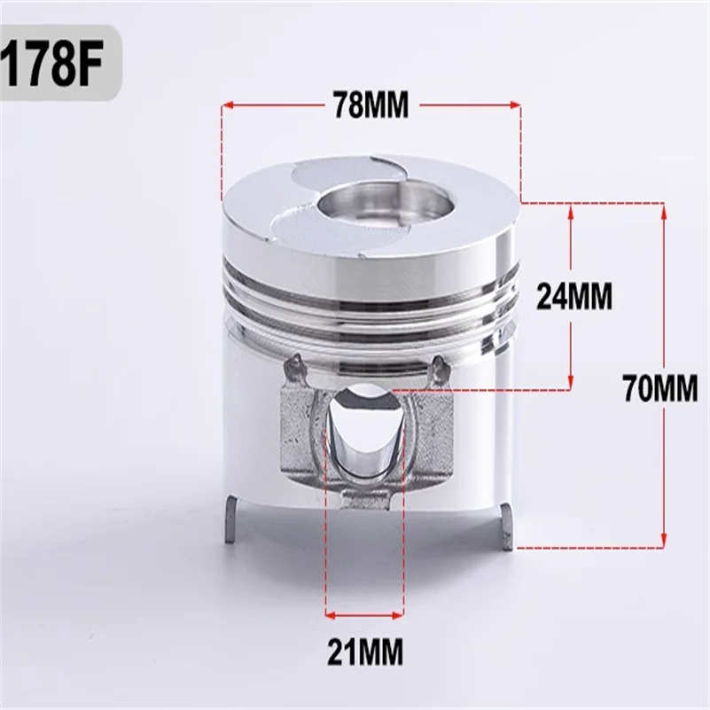 Imagem -04 - Gerador de Motor Diesel Refrigerado a ar Pistão Micro Tiller 170f 173f 178f 186f 188f 192f 195f 198f