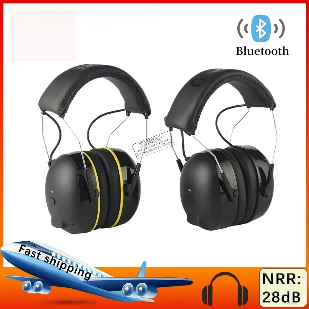 Bluetooth Hearing Protector Noise Reduction Safety Ear Muffs Noise Cancelling Ear Protection Headphones for Shooting, Work Shops