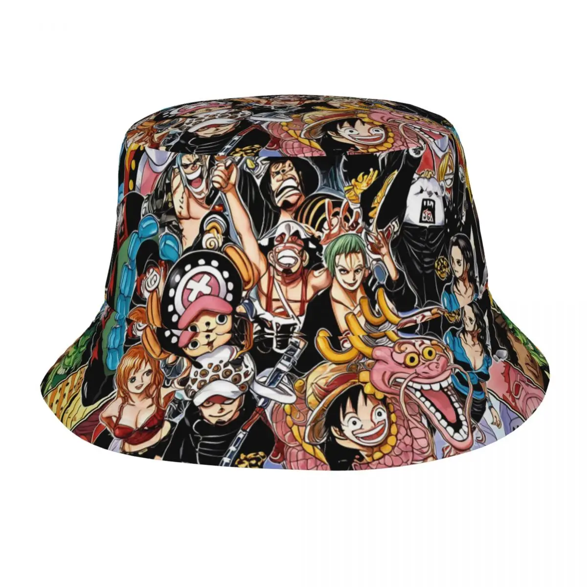 Unisex Bucket Hats One Piece Strandhut, verstaubar, für Outdoor-Sport, Fischerhüte, Anime, Manga, Panama-Hut, Geburtstagsgeschenke