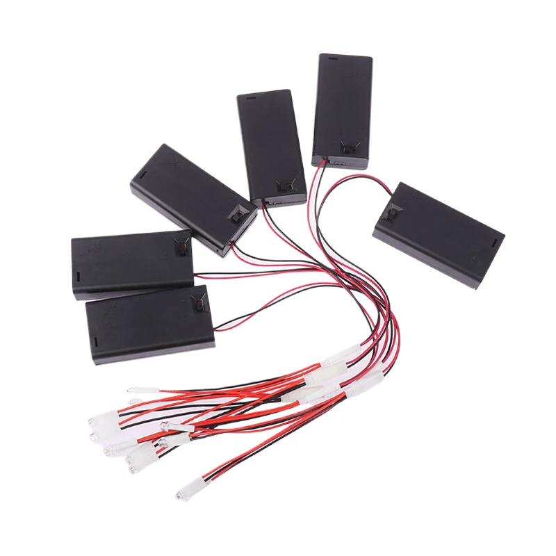 1Set LED Lamp Beads Small Night Light No. 5 Battery Small Bulb DIY Creative Model Light Battery Holder With ON-OFF Switch New