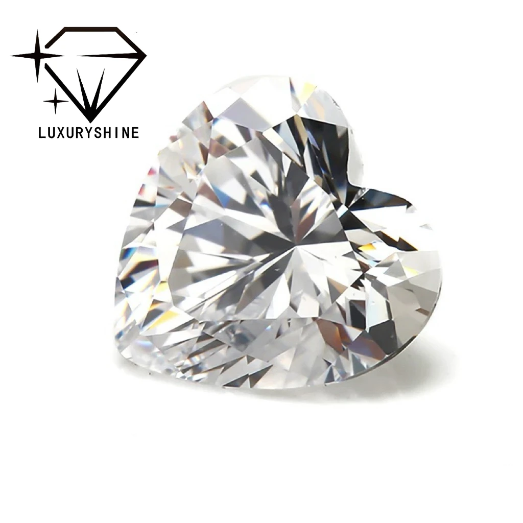 

LuxuryShine Real VVS2 Lab Grown Diamond Heart Shape D-F Color 0.1-10 Carat With IGI Certificate 3EX Cut Stones Loose Diamond