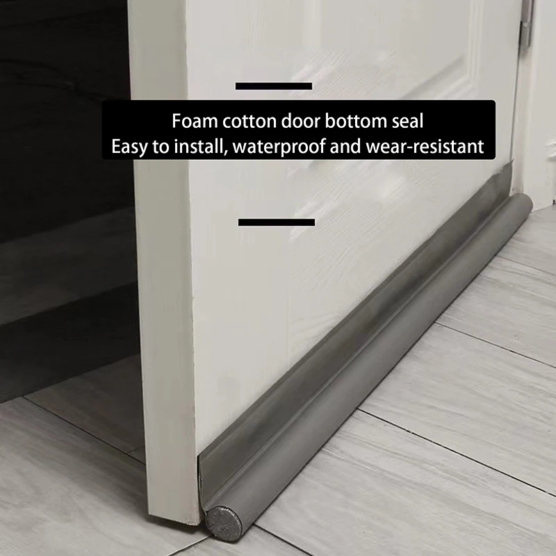 

Windproof Seal Strip Draught Excluder Stopper Door Bottom Guard Double Protector Doorstop Dust-Proof Blocker Sealer Soundproof