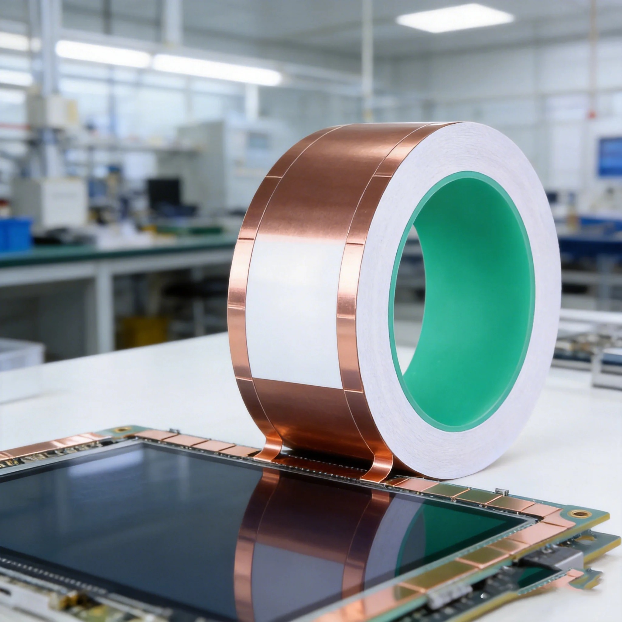 Copper Foil Tape 20mm x 25m Double Conductive Adhesive Tape EMI Shielding Grounding Tape PCB Electronics Repair