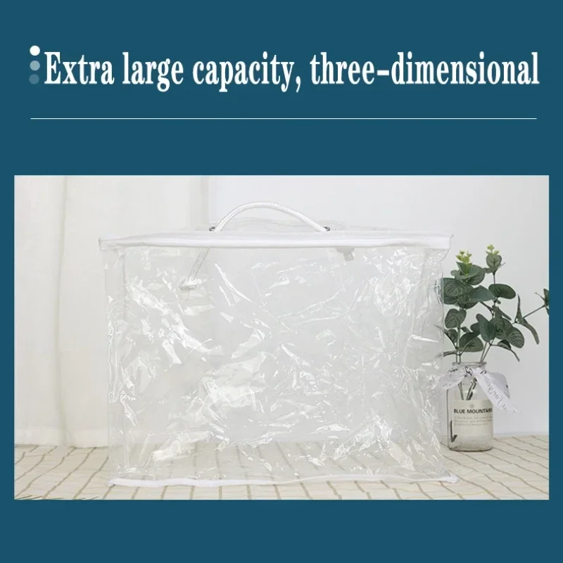 Quilt Pillow Storage Bags Moving Bedding Packing Bags Transparent PVC Storage Bags Blanket Packing Bags Pillowcase Bags