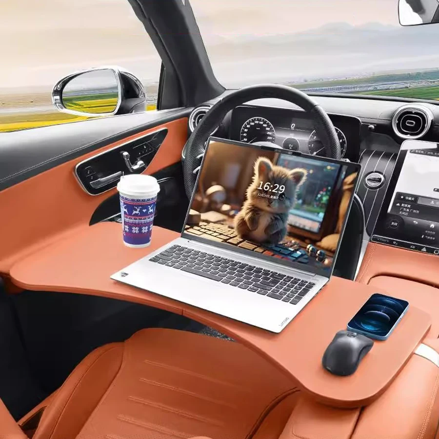 

Car Multi functional Folding Desk Board ，Laptop Rack Desk Board, Universal For Both Driver and Passenger Seats Rest Support
