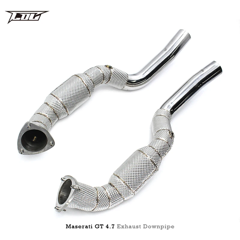 Tubo de escape para Maserati Gran Turismo/GT 4,7 2008-2023 SS304 tubo de bajada de acero inoxidable con tubo de escape catalizador