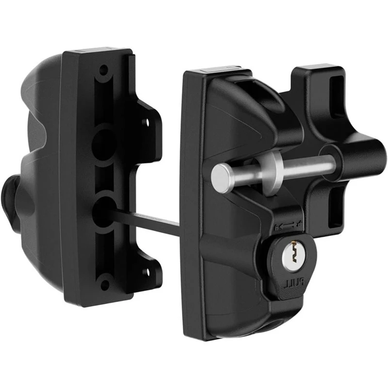 [NEW!ABSV】 Key Lockable Double Sided Latch For Wooden Fence, 2 Way Gate-Latch,For Metal Gates, Vinyl Fence, Wood