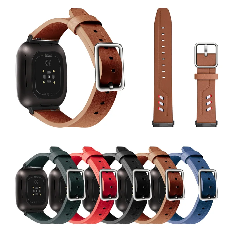 

Huawei fitbit sense strap suitable for Huawei French leather leather smart casual fitbit strap